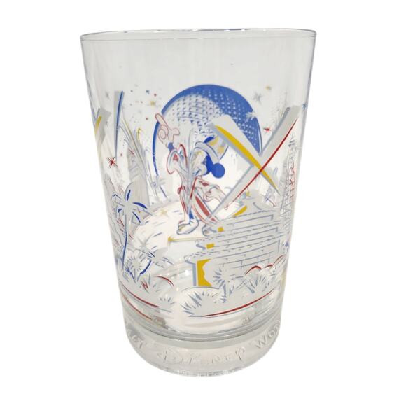 Walt Disney World Remember The Magic 25th Anniversary McDonalds Glass Cup - Picture 2 of 5